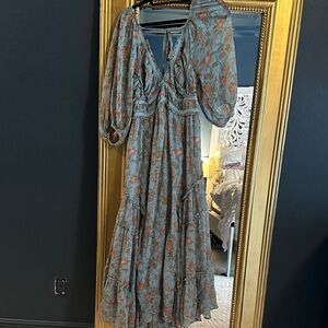 Free People Floral Boho Maxi Dress